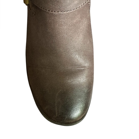 UGG Simmons Women Ankle Boot Zip Up Green Brown Leather Waterproof Sz 5 - Picture 7 of 8